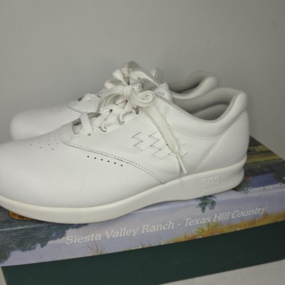 Vtg SAS Shoes Womens 6.5 Free Time White Comfort Walking Made In USA Walking - Picture 14 of 16